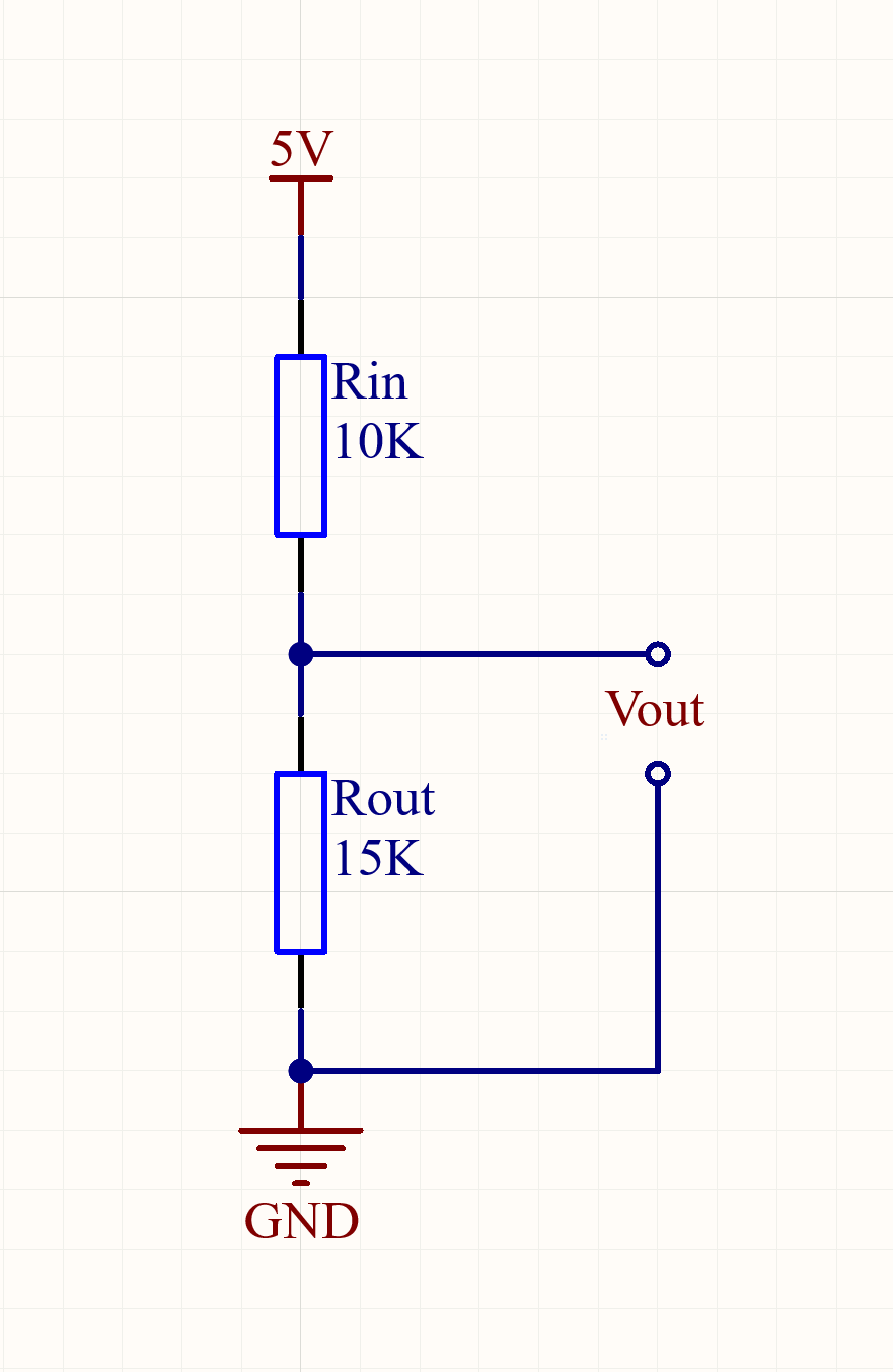 Voltage divider example circuit