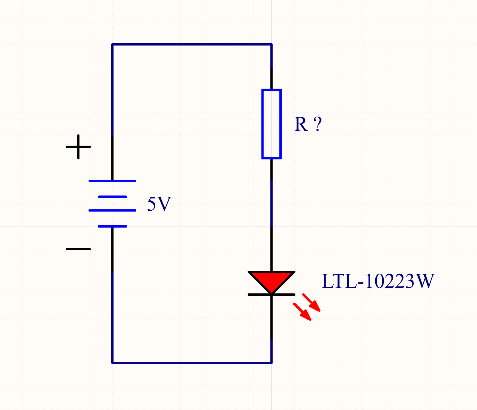 Example of a LED circuit