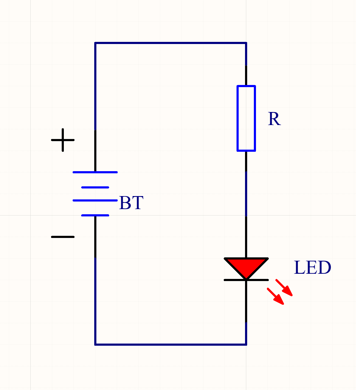 Simple Basic LED Circuit